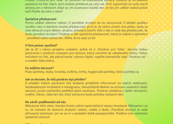 Projekt - "Pozdrav pro Tebe"