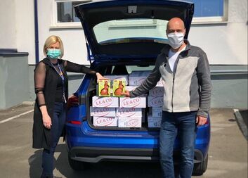 Poděkování za potravinové dary