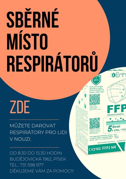 sbírka respirátorů