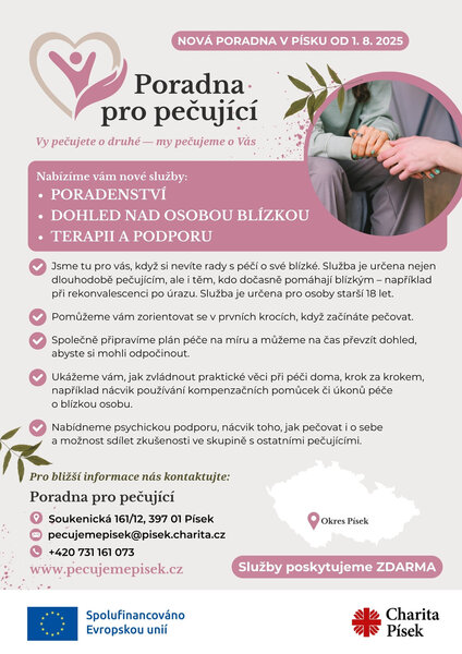 Leták Poradna pro pečující Písek Leták Poradna pro pečující Písek