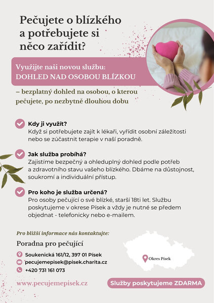 Letáček Poradna pro pečující - Dohled Letáček Poradna pro pečující - Dohled